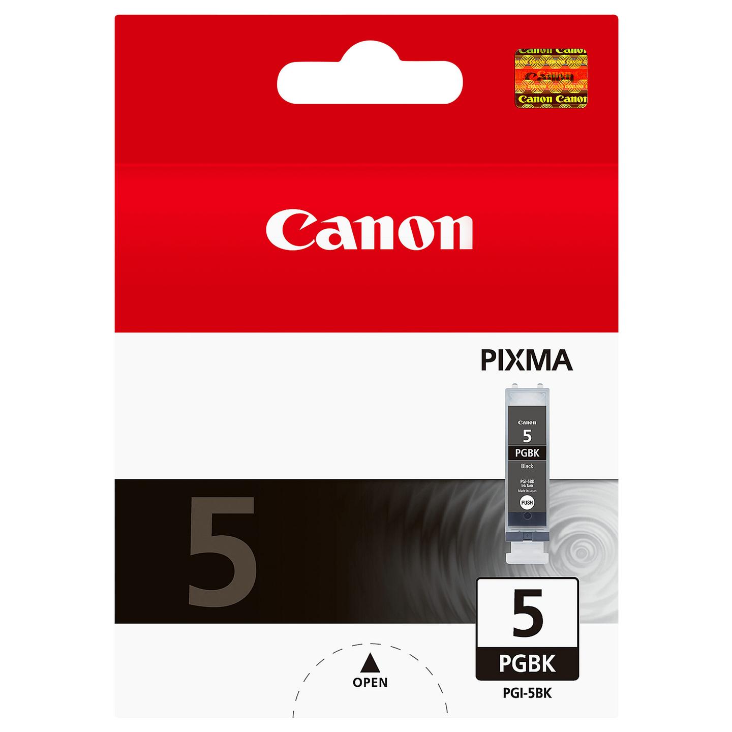 Ink Canon PGI-5BK, 26 ml, për PIXMA iP3300, iP3500, iP4200, MP600 - Zezë