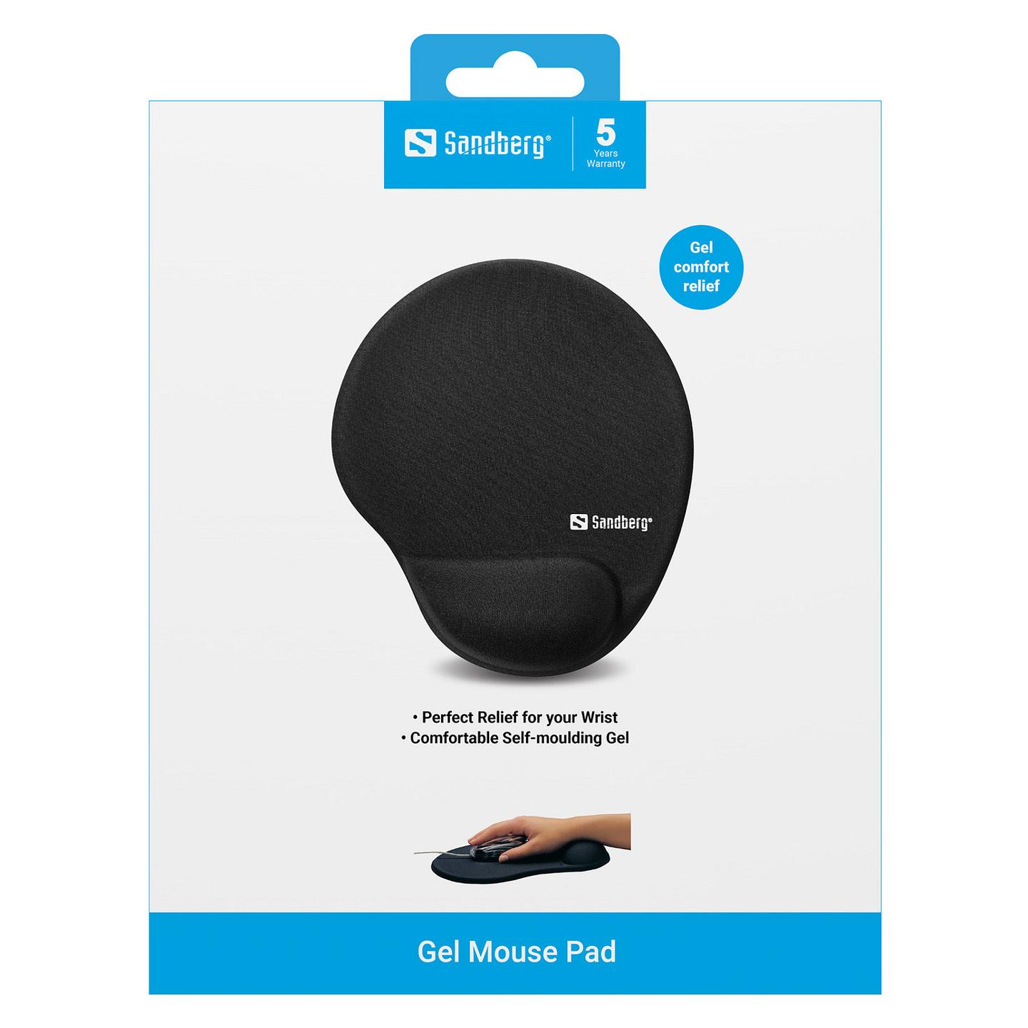 Mauspad Sandberg Gel Mousepad with Wrist Rest / 22 x 25.6 cm / 2.3 cm - Zezë - 4