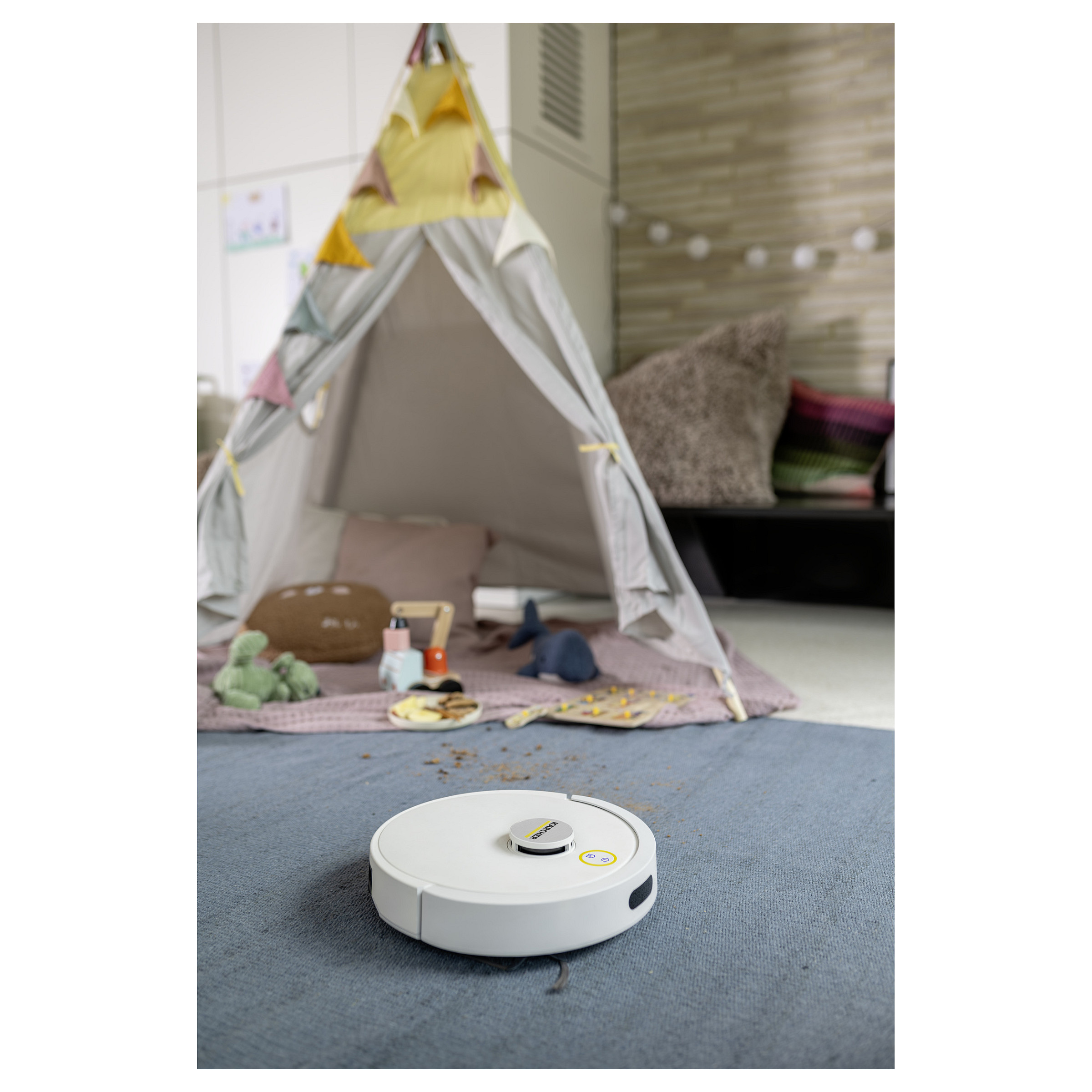 Fshesë Robotike Kärcher RCV 3 Comfort / 17.000Pa / 3200mAh / 0.3L / Wi-Fi / App Control / Mop – Bardhë - 7