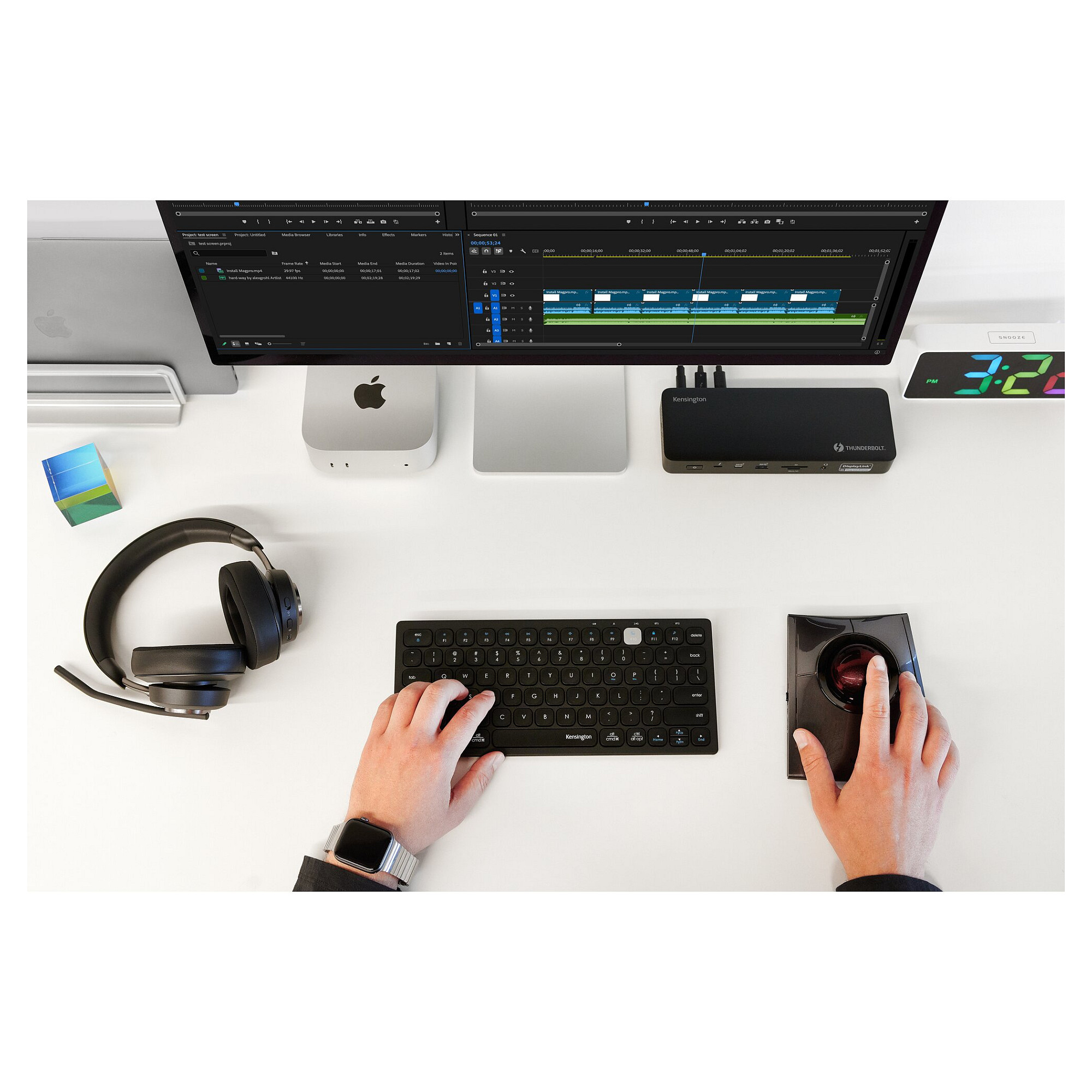 Docking Station Kensington SD5920T / Thunderbolt / 4x 4K Ekrane / USB-C / 140W PD - Zezë - 9