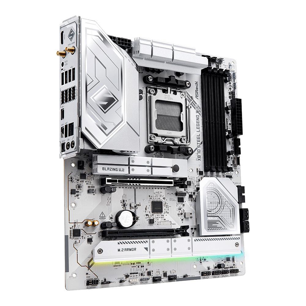 Pllakë Amë ASRock X870 Steel Legend WiFi / AMD AM5 / DDR5 / ATX / Wi-Fi 7 / 2.5GbE LAN - 4