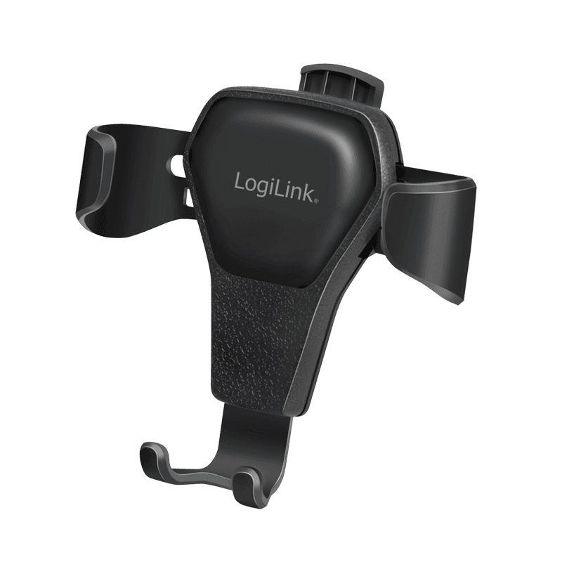 Mbajtëse telefoni për veturë LogiLink AA0164 / 4–6.5" / Për Grila Ventilimi / Gravity Lock – Zezë