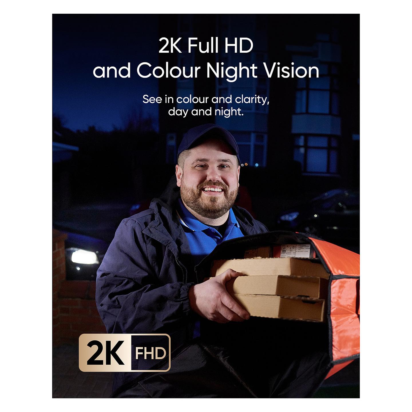 Kamerë Zile për Derë eufy E340, 2K, Dual Camera, 160°, Color Night Vision, Audio 2-Kahëshe, AI, Bateri, Wi-Fi 2.4GHz, 8GB eMMC, IP65, Chime - Zezë - 11