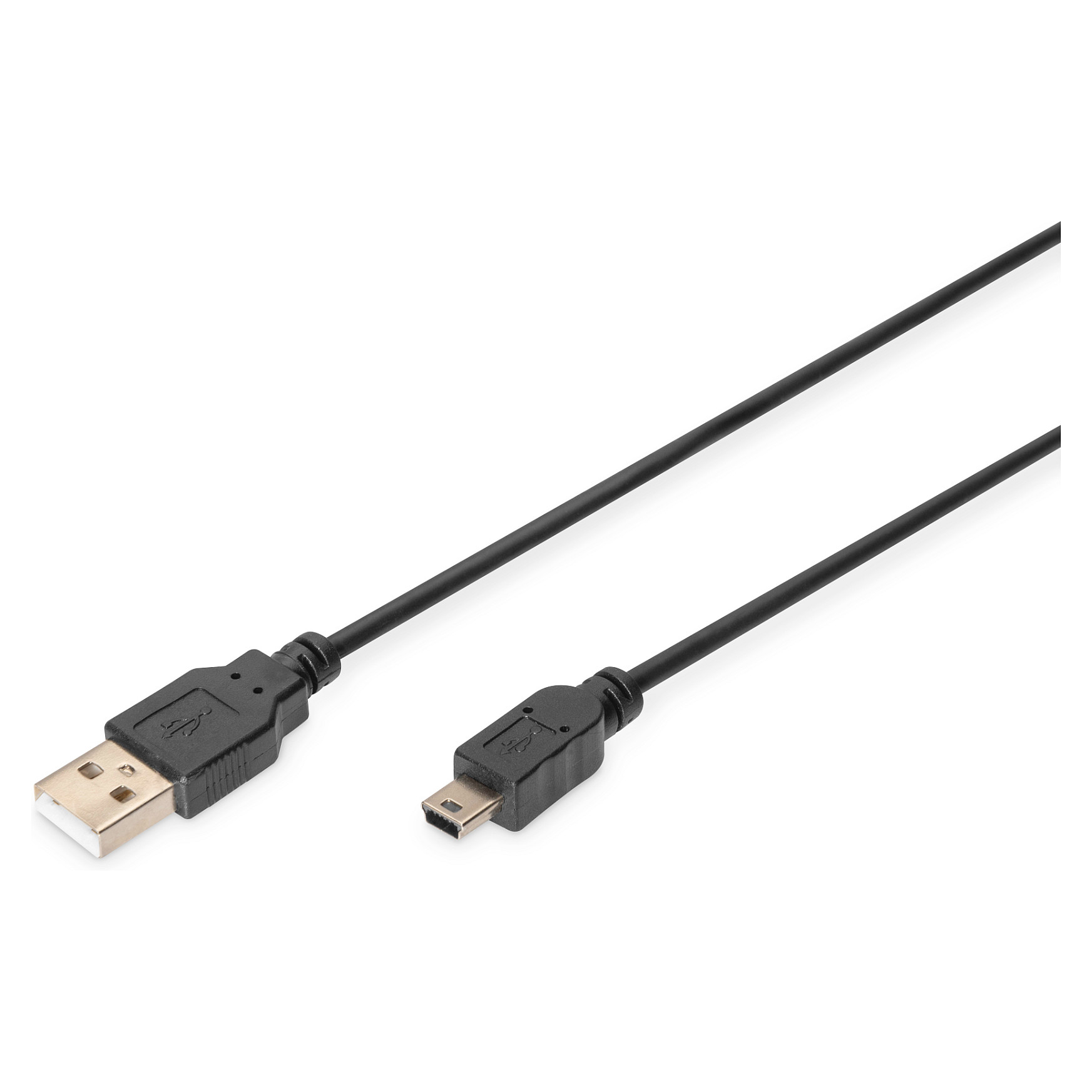 Kabllo USB DIGITUS / USB 2.0 / A - Mini B / 1.0 m - Zezë - 1