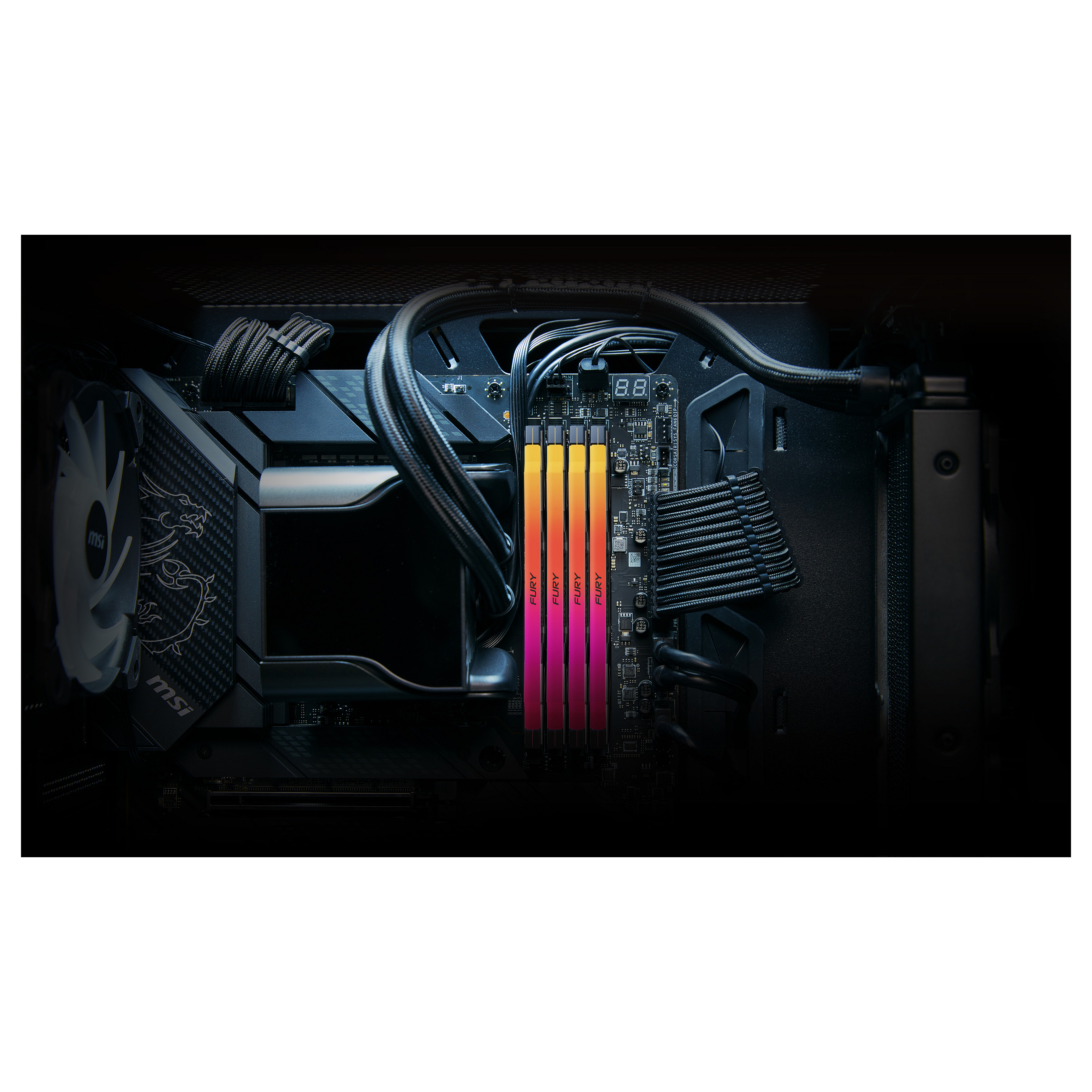 DDR5 RAM Kingston FURY Renegade RGB 96GB (2x48GB) 6400MT/s CL32 DIMM Kit / Intel XMP - 8
