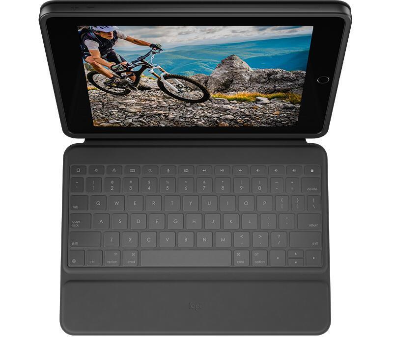 Aksesorë për tablet Logitech Rugged Folio / 920-009313 / 10.2" / iPad 7th-9th Gen / QWERTZ / Smart Connector – Grafit - 2
