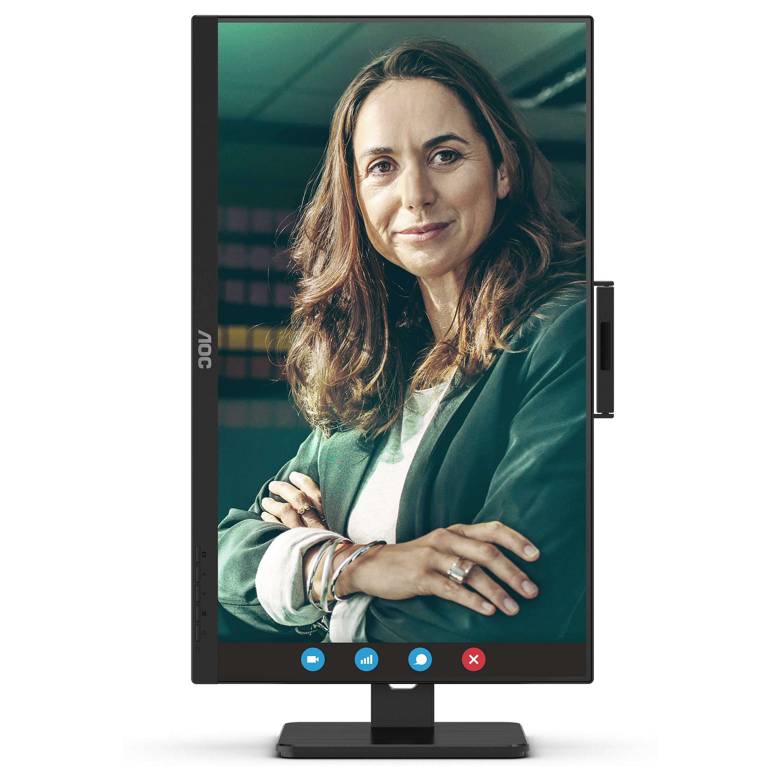 Monitor AOC Q27P3CW / 27″ / Quad HD IPS LED / 100Hz / 4ms / USB + HDMI + DP + USB-C / WebCam - Zezë - 16