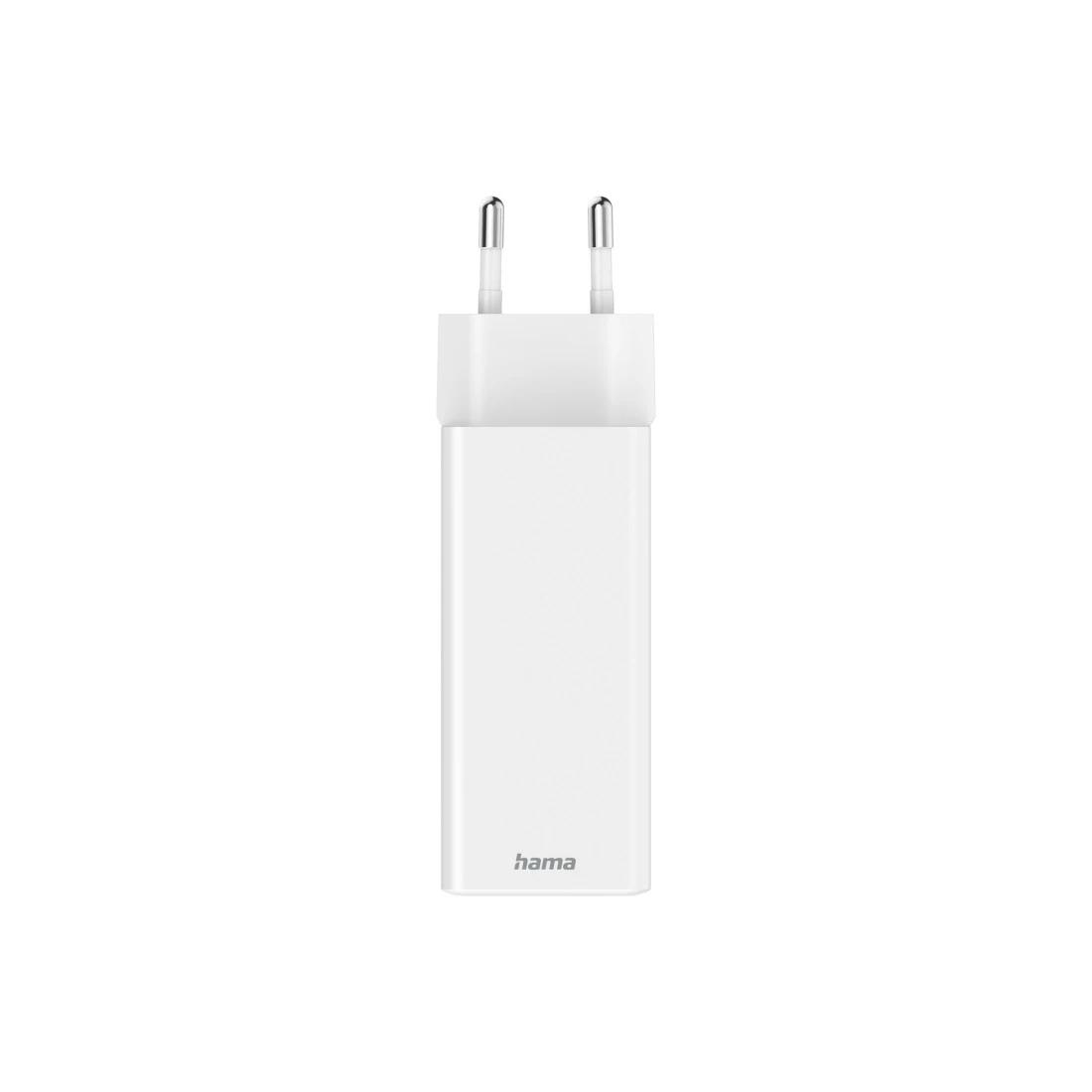 Adapter Rryme Hama 00201997 / USB-C / USB-A / 100W / GaN / Power Delivery - Bardhë - 4