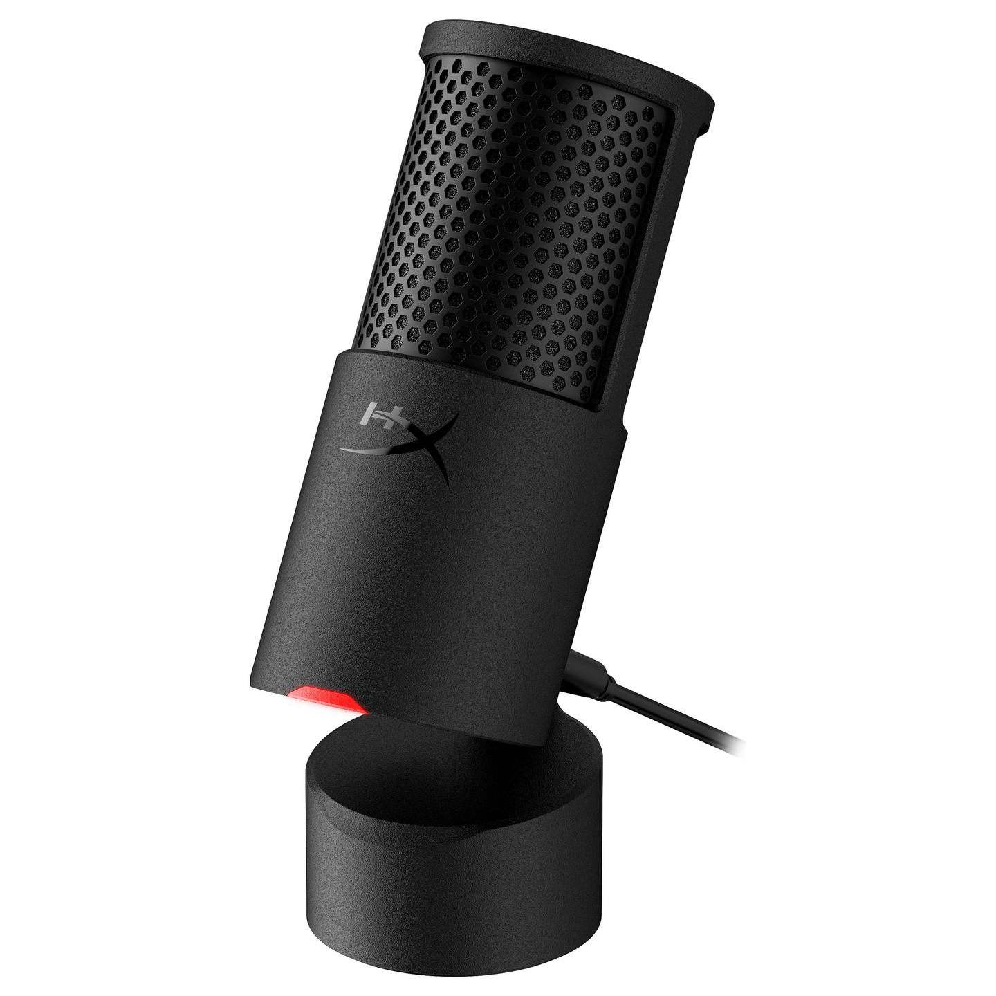 Mikrofon HyperX SoloCast 2 / USB-C / 24-bit / 96 kHz / Kondensator 14mm / Kardioid / Pop Filter / Shock Mount - Zezë - 5