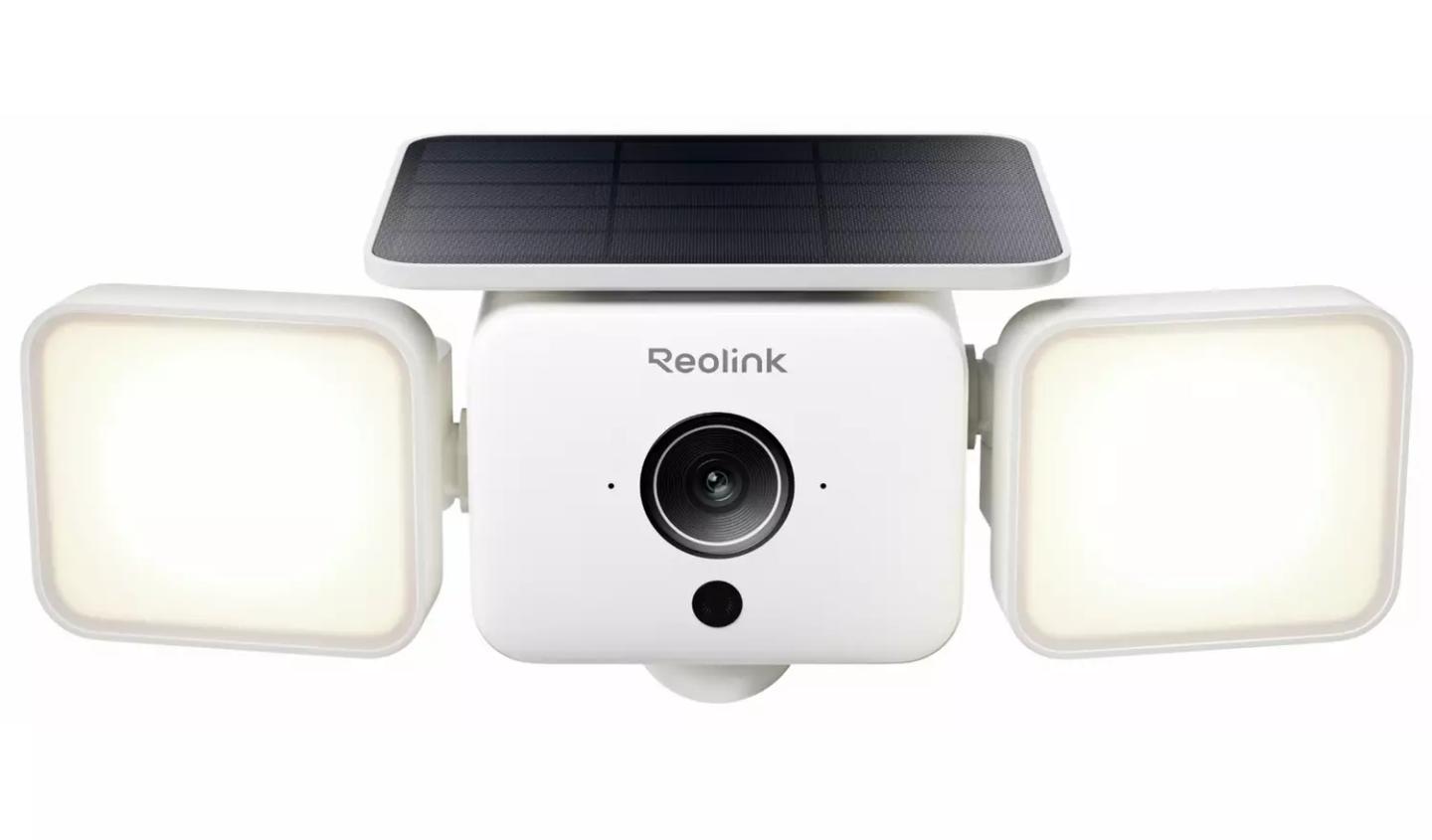 Kamerë Sigurie IP CCTV Reolink Floodlight Series F310B, 4MP, 2K, Wi-Fi 6, Bateri 7800mAh, SolarEase, Floodlight 1000lm, 150°, AI, IP66 - Bardhë