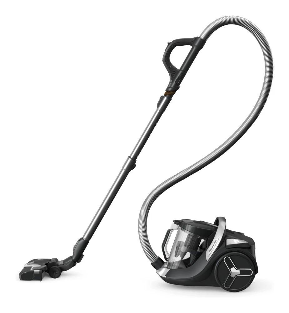 Fshesë me vakum Rowenta Green Force Cyclonic Effitech+ RO7C66 / 500W / 2.5L / Bagless / Cyclonic / HEPA / 66dB / 9m – Zezë/Argjend