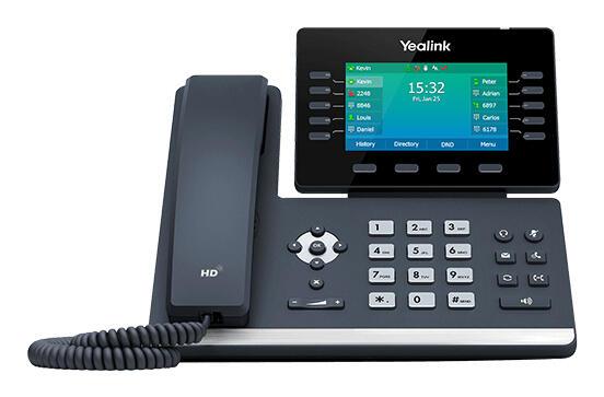 VoIP Yealink SIP-T54W / IP Phone / 16 SIP Accounts / 4.3" Display / Gigabit PoE / Wi-Fi / Bluetooth – Zezë