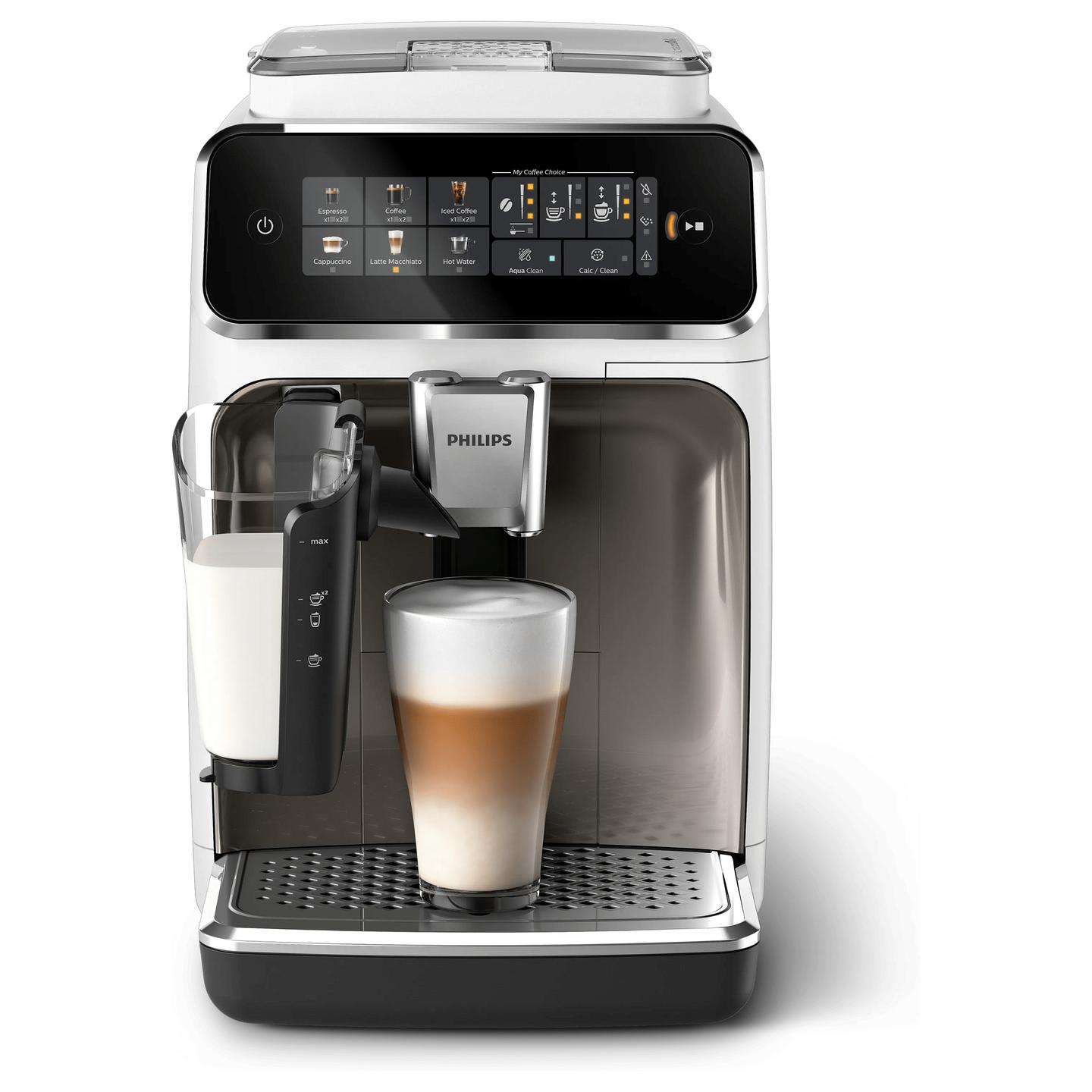 Aparat për Kafe Philips Series 3300 EP3343/90, 1.8L, 1500W, 15 bar, LatteGo - Bardhë/Zezë - 2