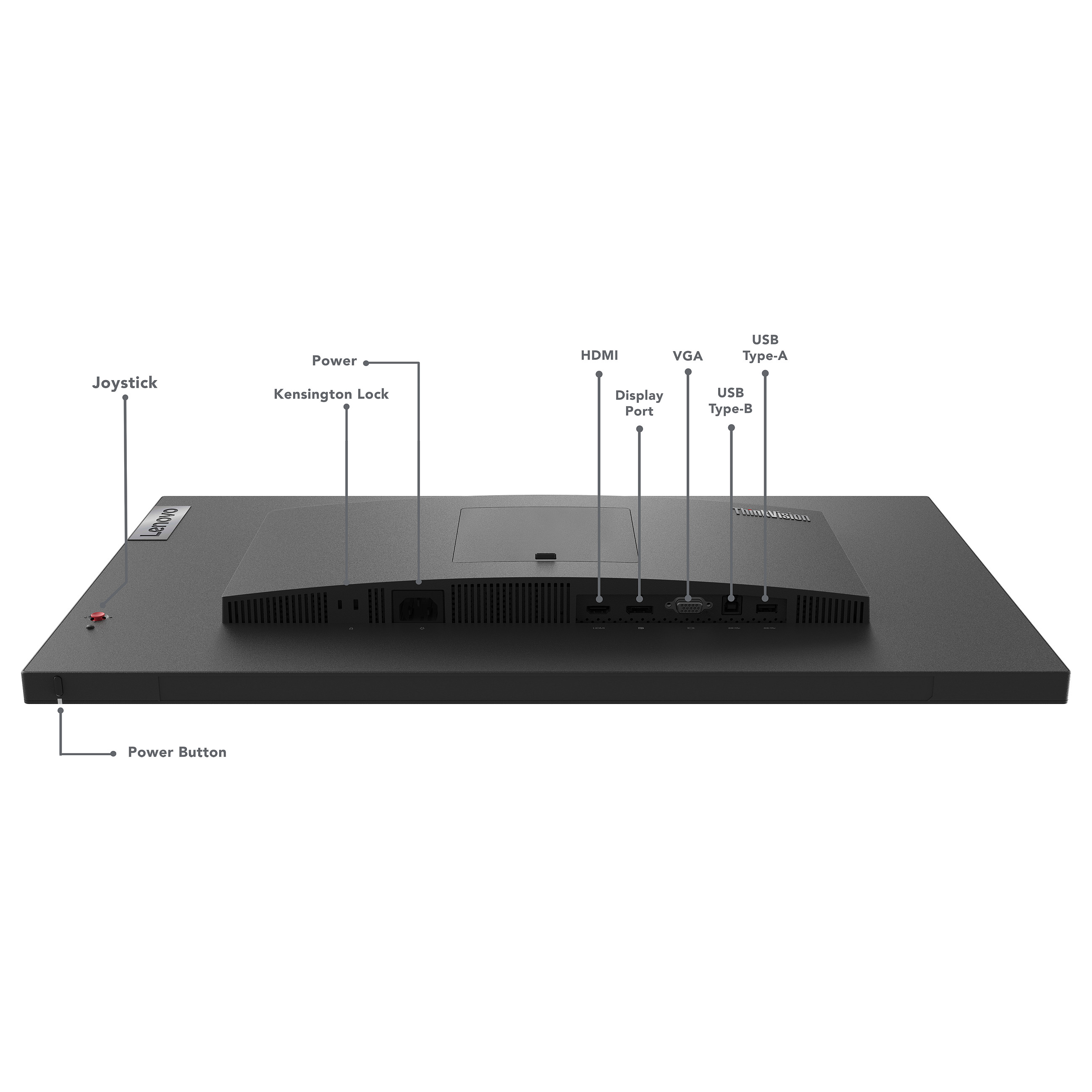 Monitor Lenovo ThinkVision T27i-30 / 27''/ Full HD IPS / LED / 60 Hz / 6 ms / HDMI+USB+VGA+DP - Zezë - 14