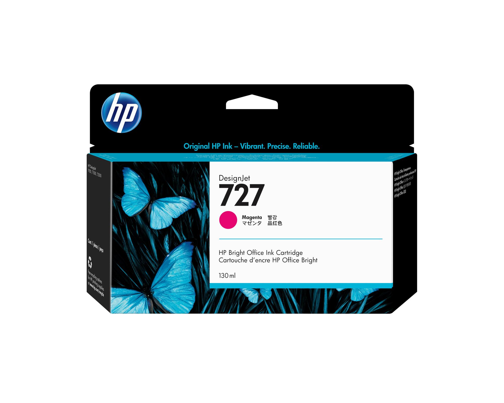 INK HP 727 / B3P20A / 130 ml / XL - Rozë