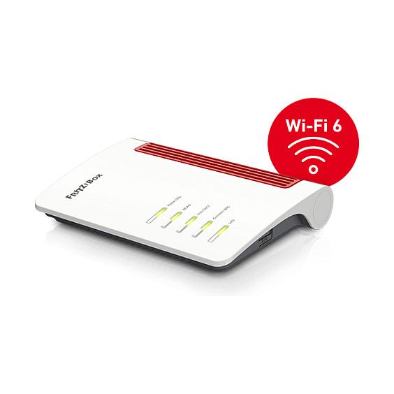 Ruter FRITZ!Box 7510, Wi-Fi 6 AX600, Single-Band, VDSL/ADSL, 1× Gigabit LAN, USB 2.0 - Bardhë/Kuqe - 4
