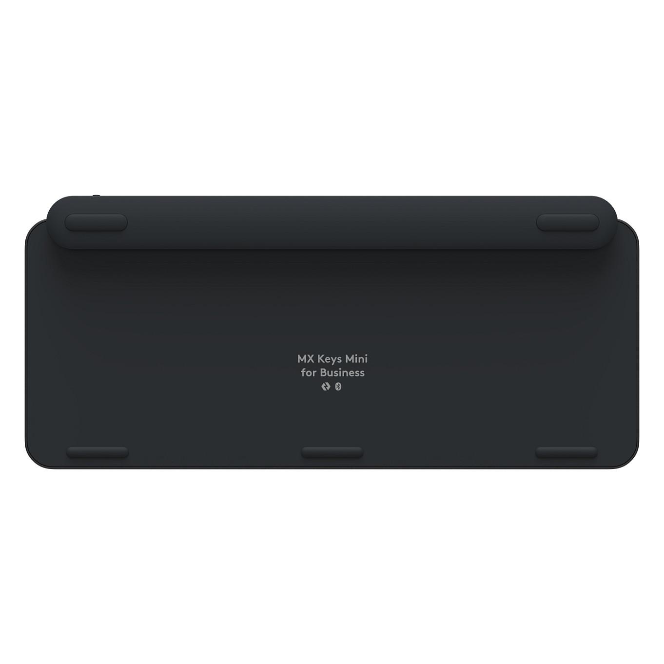 Tastierë kompakte pa kabllo Logitech MX Keys Mini for Business, Bluetooth, Logi Bolt USB, e ndriçuar, QWERTZ zvicerane – Grafit - 3