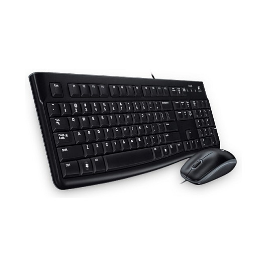 Combo (Tastierë&Maus) Logitech Desktop MK120 / Full-Size / QWERTZ / Kroatisht-Sllovenisht / USB / 1.5m - Zezë