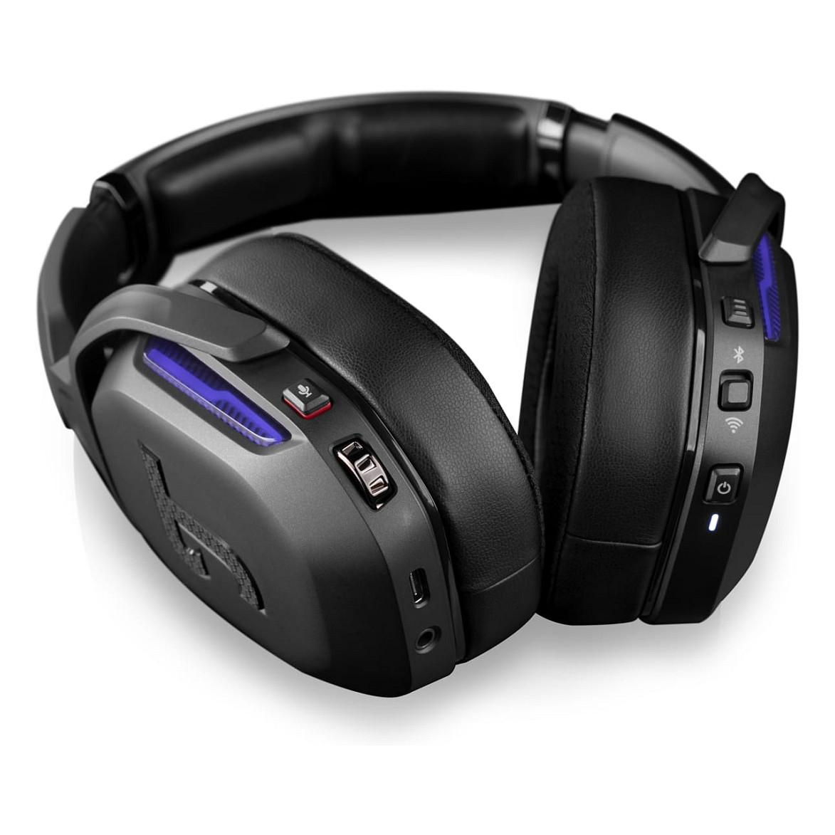 Kufje Gaming Teufel CAGE PRO / Wireless & Wired / Bluetooth / 40mm / 7.1 Surround / Mikrofon - Zezë - 4