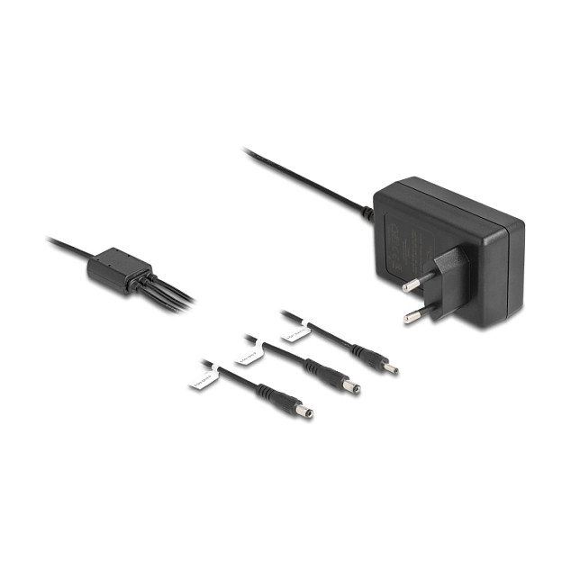 Adapter Universal DeLOCK 41467 / 36W / 12V / 3A / DC 3.5×1.35 mm / 5.5×2.1 mm / 5.5×2.5 mm - Zezë