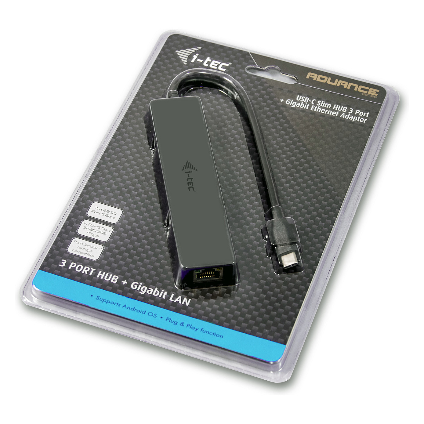 Hub D I-TEC USB-C SLIM + GLAN - 7