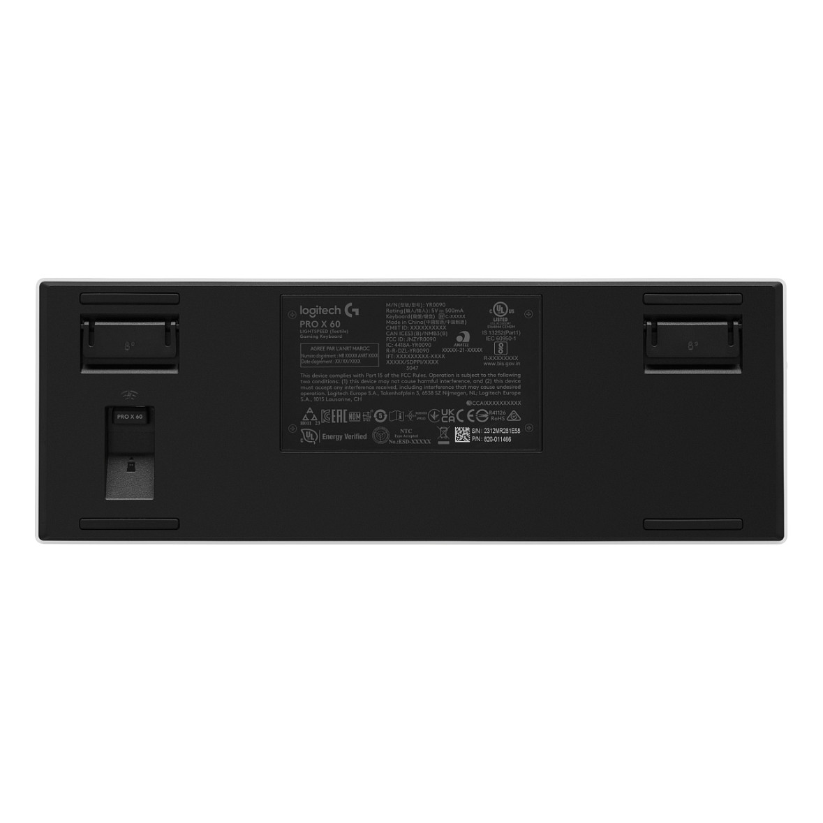 Tastierë Gaming PRO X 60 TKL Lightspeed / Wired & Wireless / AZERTY / French Language - Bardhë - 5
