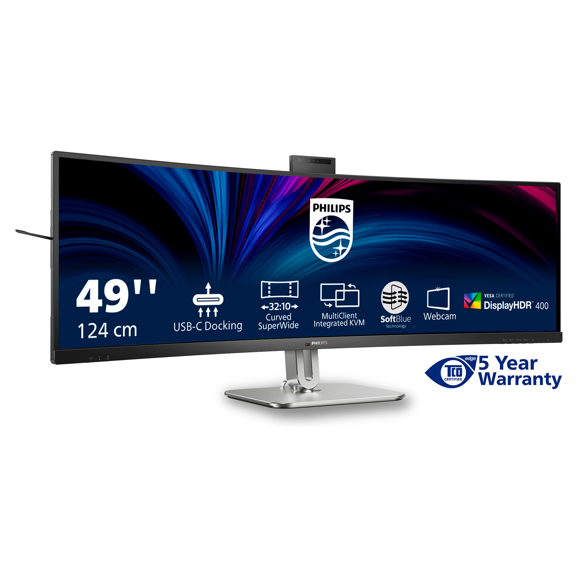Monitor Philips 49B2U6900CH / 48.8" / 5120x1440 / 75Hz / 4ms / VA / i zi - 5
