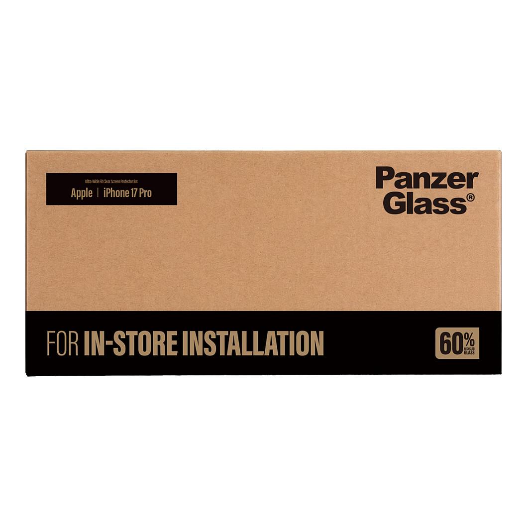 Mbrojtës i Ekranit PanzerGlass, iPhone 17 Pro, Ultra-Wide Fit, FastFit Installation – Transparent - 2