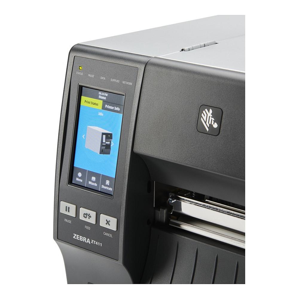 Printer Termal Zebra ZT411, Thermo Transfer, 300 DPI, 356 mm/s, Serial, USB, Ethernet, Bluetooth - Zezë - 13