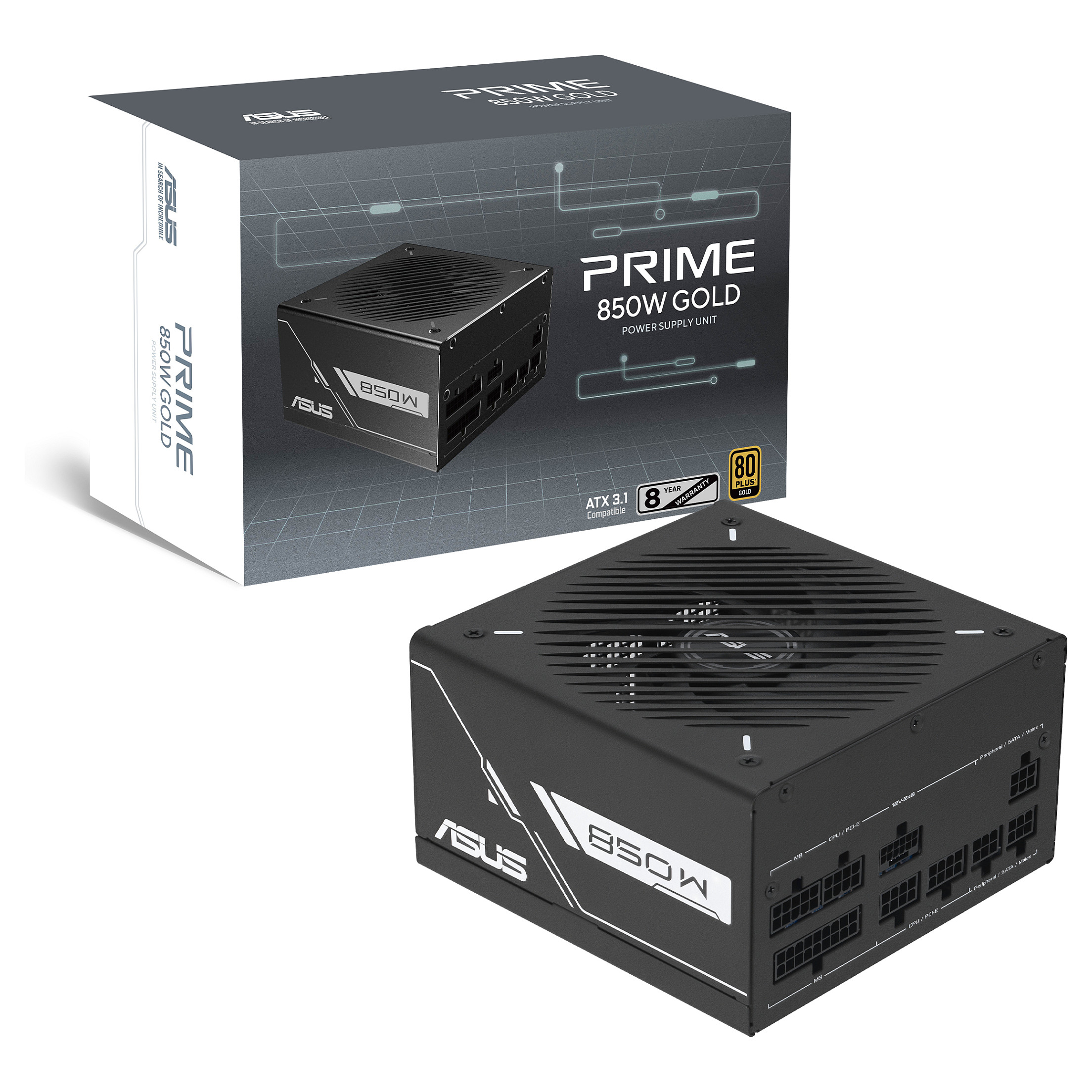 Furnizues Energjie ASUS PRIME 850G 850W 80+ Gold - 12