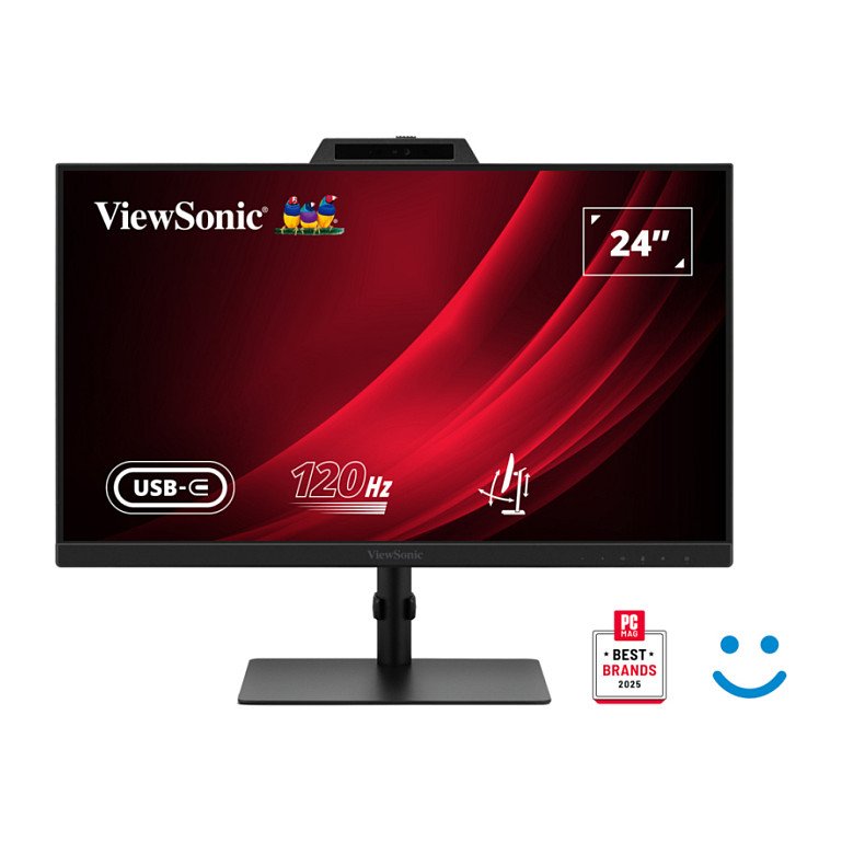 Monitor ViewSonic VG2441V / 24"/ Full HD IPS / LED / 120Hz / 4ms / HDMI + DisplayPort + USB / Webcam - Zezë - 1
