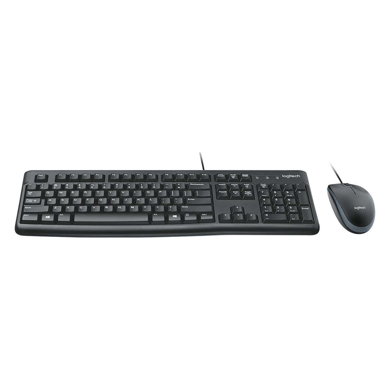 Combo (Tastierë & Maus) Logitech MK120 / Me Kabllo / FR - Zezë - 4