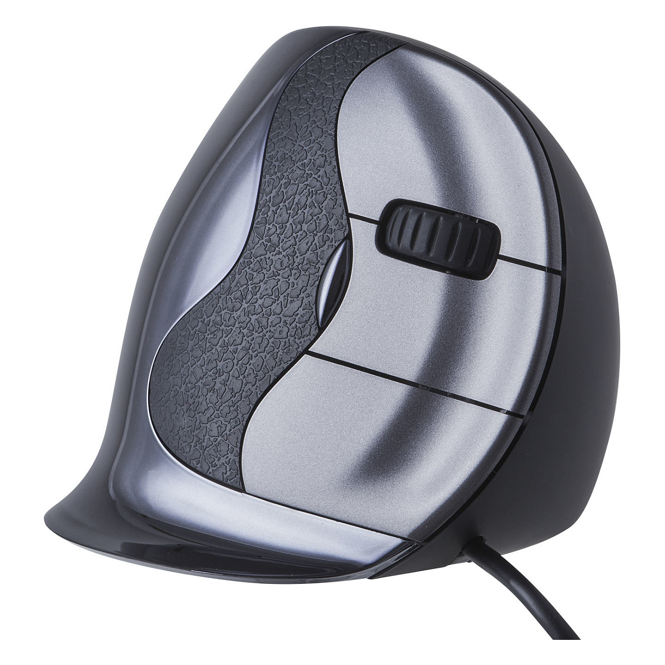 Maus Me kabllo Vertikal Evoluent D (Medium) - Zezë / Hiri - 4