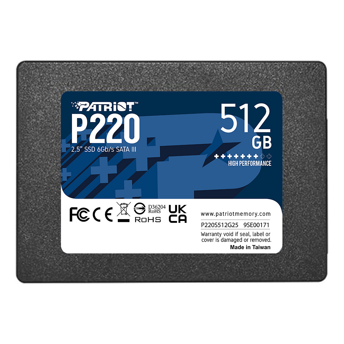SSD e Brendshme 2.5″ / 512GB / Patriot P220 SATA III 6Gb/s - 1
