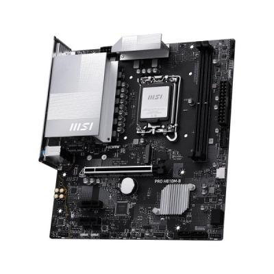 Pllakë Amë MSI PRO H810M-B, Intel H810, LGA1851, Micro-ATX, DDR5, PCIe 4.0 - Zezë