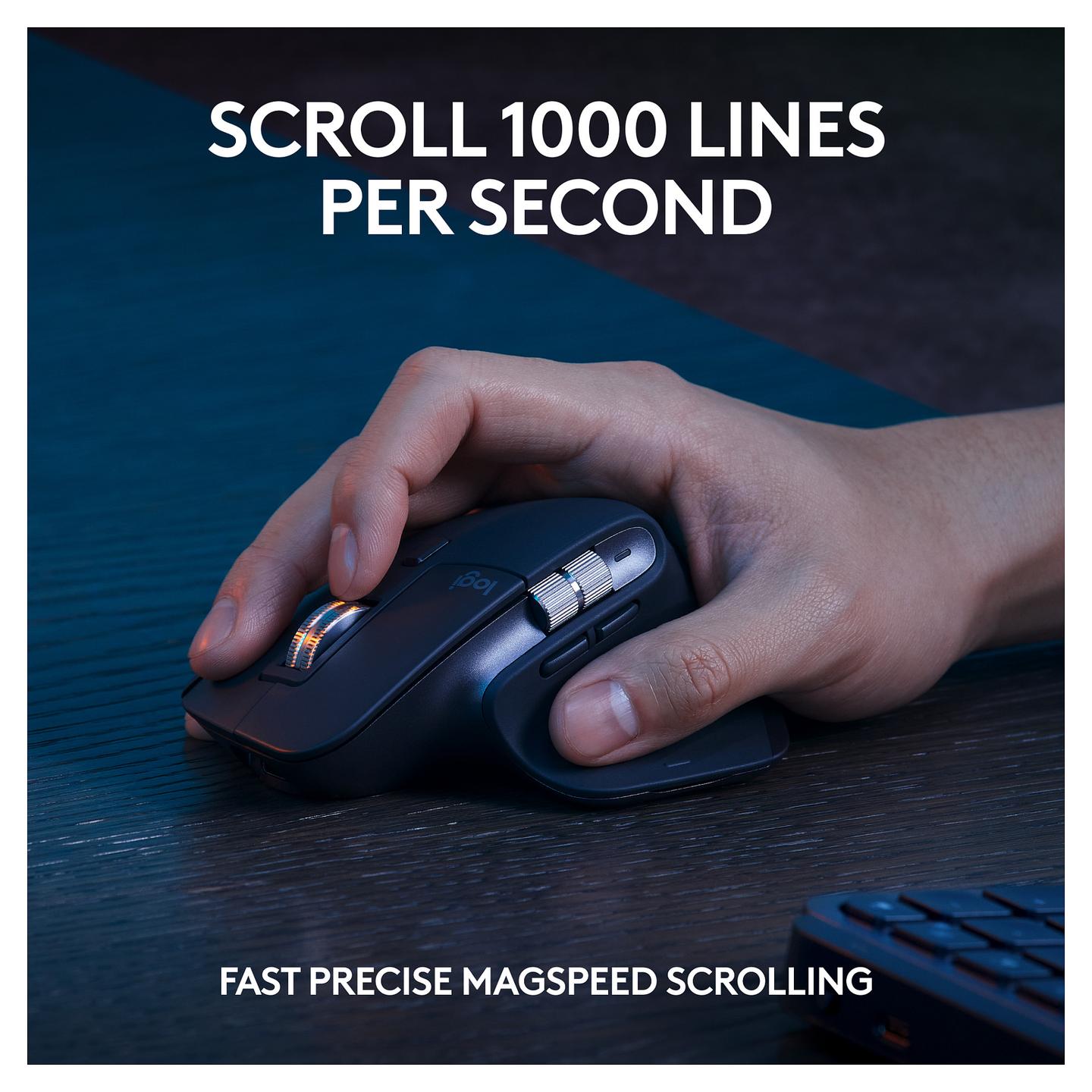 Combo (Tastierë & Maus) Logitech MX Keys S / Wireless / Bluetooth LE / AZERTY / Scissor-Key / Backlit - Grafit - 9