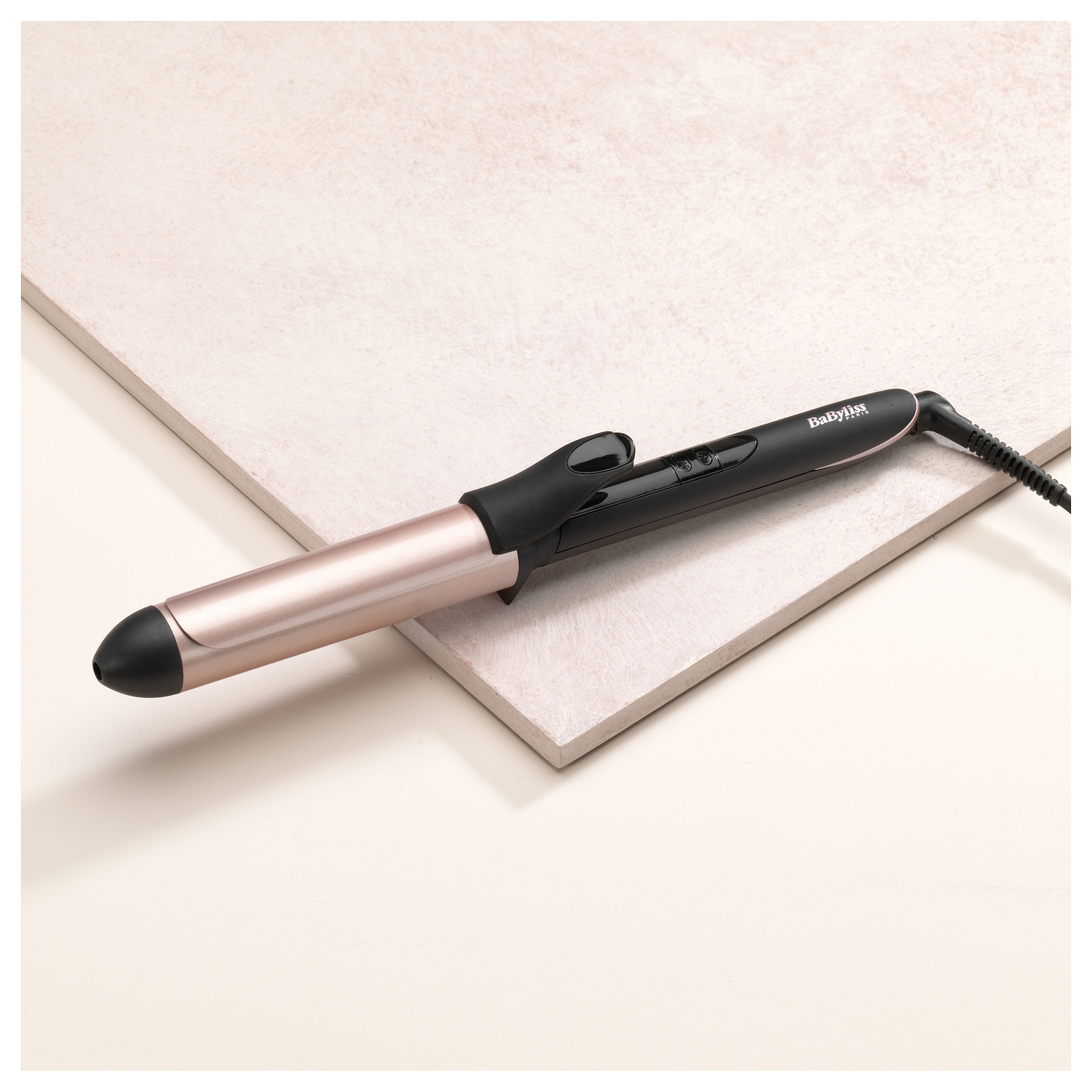 Stiluese për flokë për kaçurrela BaByliss 32mm Curling Tong / Ceramic / 160-210°C / 6 Temperatura / 45s –  Zezë/Rozë - 4