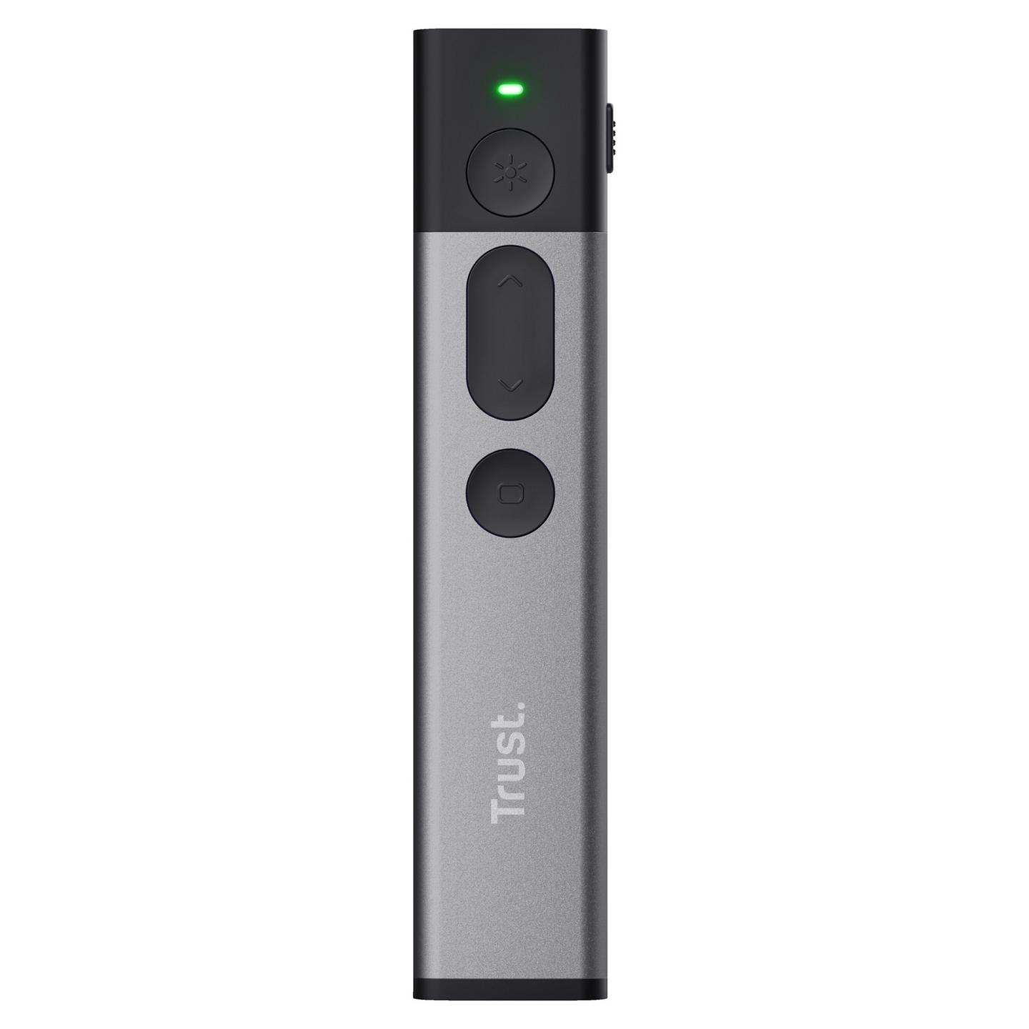 Prezantues pa kabllo Trust Kazun, RF, USB, Laser Pointer i kuq - Argjend dhe zezë - 4