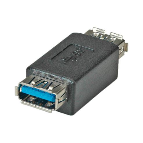 Adapter ROLINE 12.03.2991, USB 3.2 Gen 1, USB-A Femër në USB-A Femër, 5 Gbps - Zezë