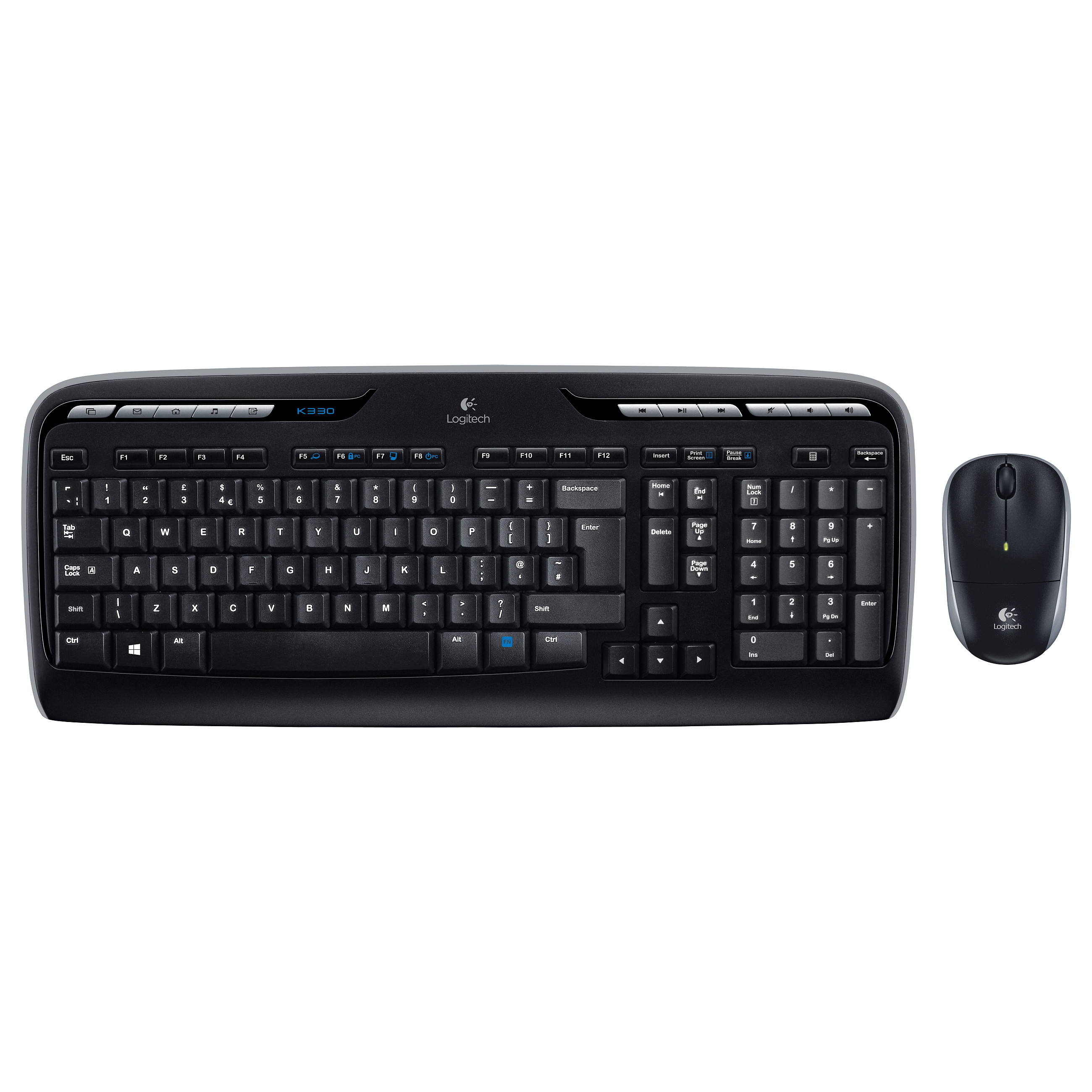 Set Tastierë dhe Maus Logitech Desktop MK330 Wireless Black - US Layout - 1