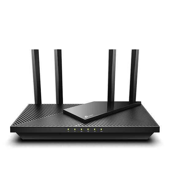 TP-Link Archer AX55 AX3000 Wi-Fi 6 Router – Dual-Band 2.4GHz + 5GHz, 574Mbps + 2402Mbps, 1× Gigabit WAN + 4× Gigabit LAN, USB 3.0 – Zezë