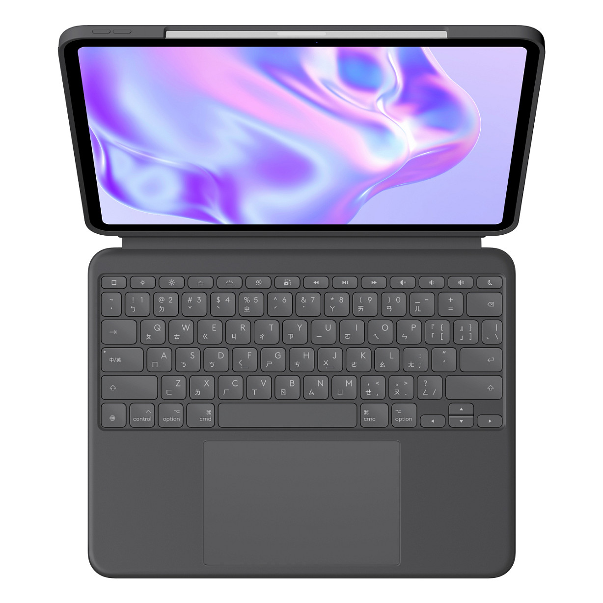 Tastierë Me kabllo Logitech Combo Touch / QWERTZ / Zvicerane / Trackpad / Smart Connector - Grafit - 2