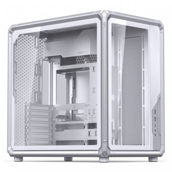 Kasë PC JONSBO X400 / Midi Tower / ATX / Back-Connect / Tempered Glass - Bardhë