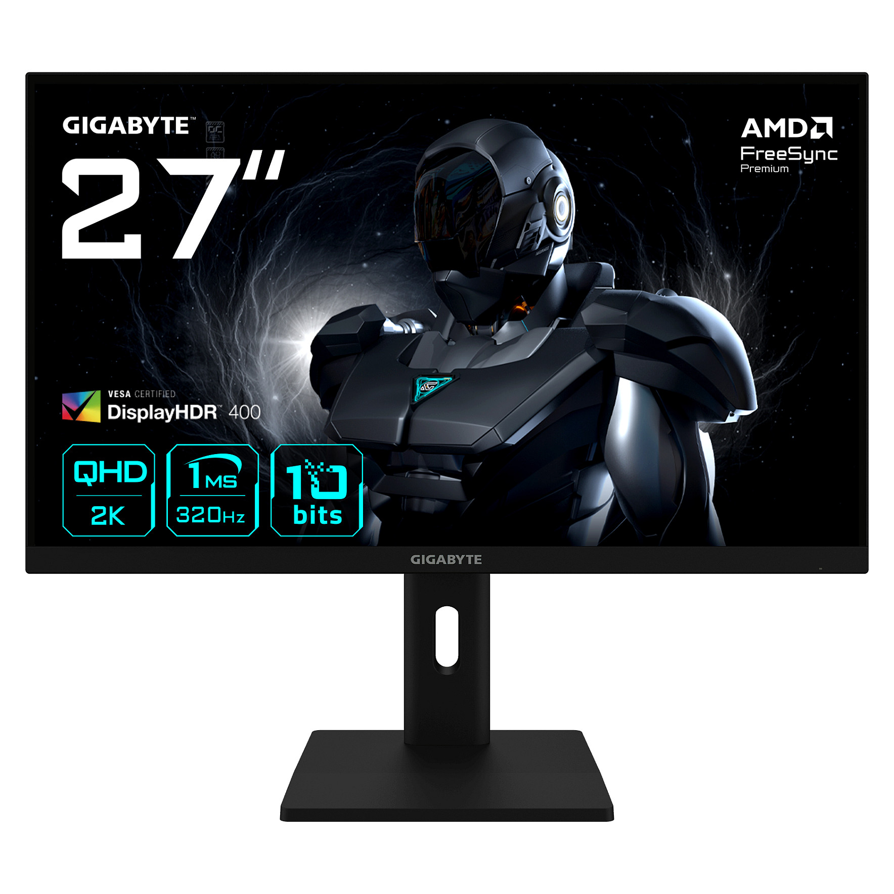 Monitor Gaming Gigabyte G27Q3 / 27" / QHD SuperSpeed IPS / 320Hz / 1ms / HDMI+DP - Zezë