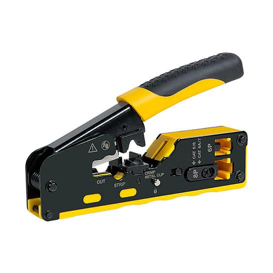 Pincë për Shtrëngim të Konektorëve të Rrjetit LogiLink WZ0060, RJ45, RJ11/RJ12 - Zezë/Blu