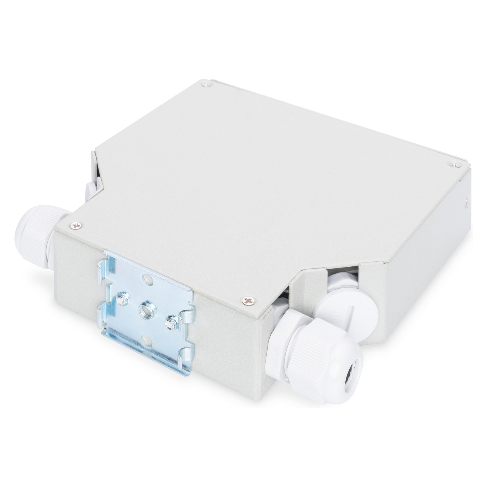 Kuti për Fiber Optike DIGITUS DN-96891 / 8x LC Duplex / Montim DIN / 125 × 130 × 35 mm - Gri - 6