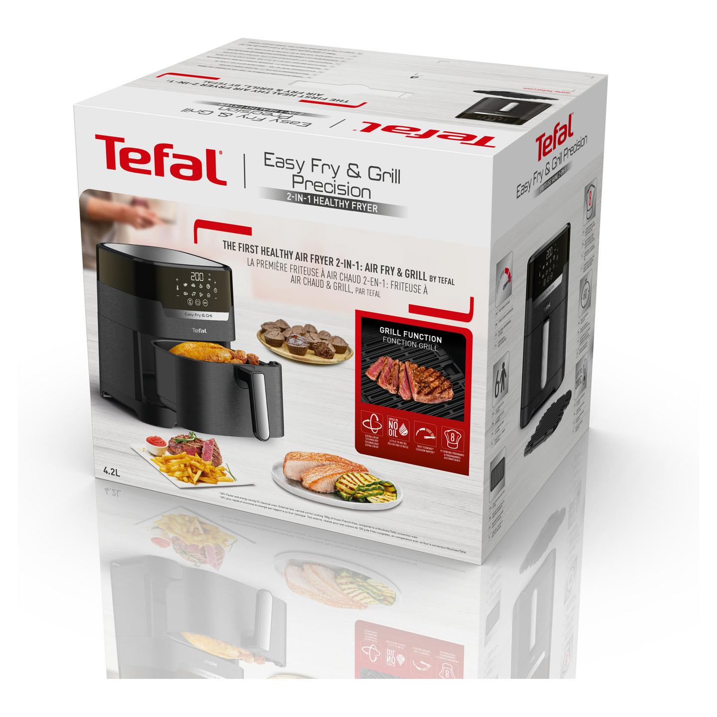 Fryer Tefal Easy Fry & Grill Precision / EY5058 / 4.2L / 1550W / 8 Programe / 80–200°C / Touch / Grill / Dehydrate – Zezë - 11