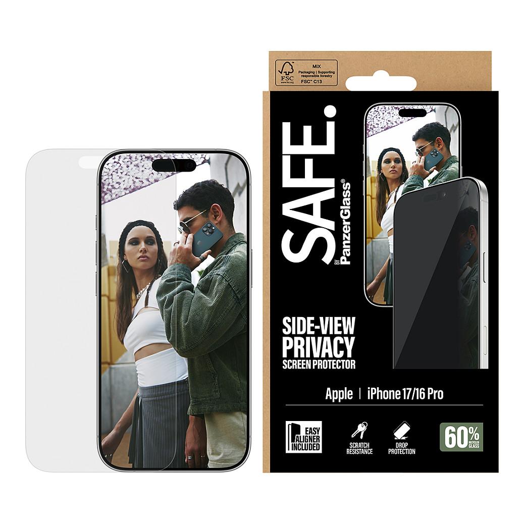 Mbrojtëse Ekrani PanzerGlass SA41290 / iPhone 17 / iPhone 16 Pro / 2-Way Privacy / Ultra-Wide Fit / EasyAligner / 60% Recycled Glass - Transparent - 2