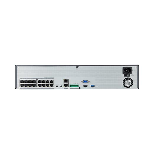 NVR Hanwha Wisenet XRN-1620SB1, 16 Kanale, 32MP, 16-Port PoE, 24 TB, HDMI, VGA - Zezë - 2
