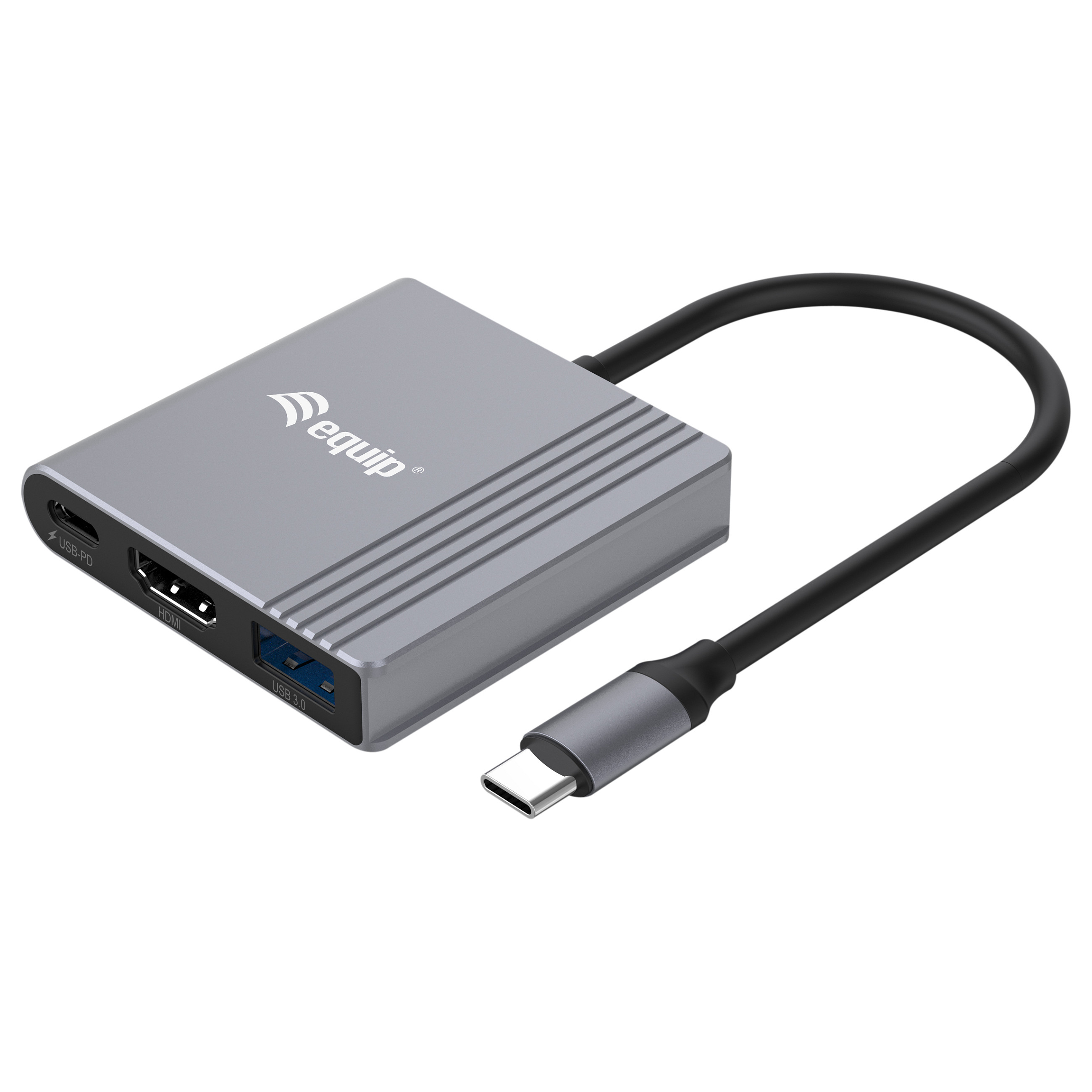 Docking Station Equip USB-C / HDMI / USB-A / 100W PD / Kabllo 25cm - Hiri - 1